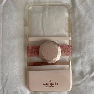 Kate Spade iPhone 6/6S/7/8 Plus Case w/ Popsocket